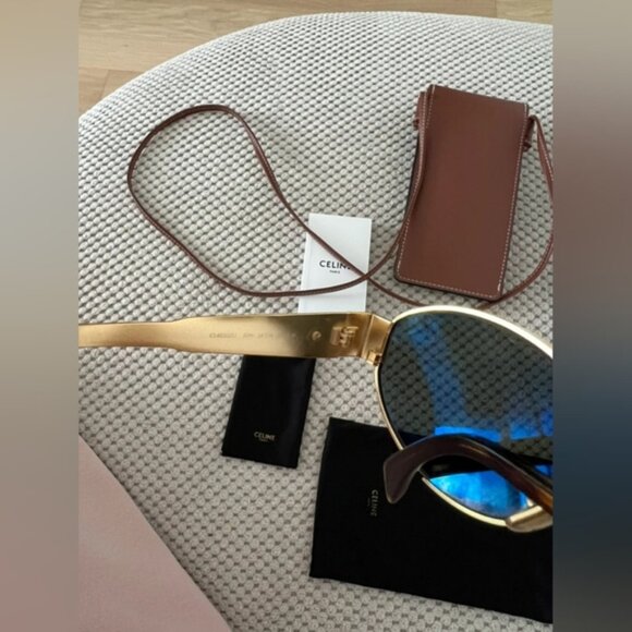 Celine Triomphe Metal Sunglasses - Picture 1 of 8